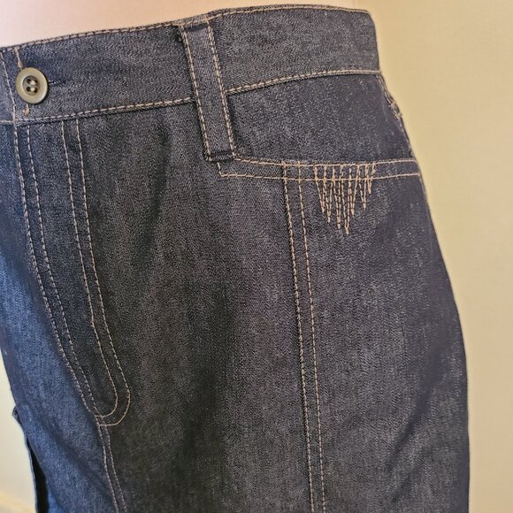 Marie Claire Trumpet Mermaid Midi Denim Skirt - Picture 6 of 7